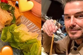 David Beckham ăn phở, nem rán Hà Nội