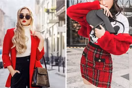 Phối trang phục màu đỏ thế nào cho sành điệu?