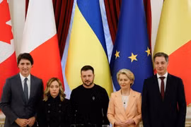 G7 đưa ra tuyên bố chung cam kết gia tăng trừng phạt Nga