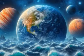 Thêm một hành tinh có sông, biển lộ ra giữa hệ Mặt Trời?
