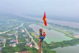 Trên đại công trường 500kV mạch 3 - bài 12: Kéo điện vượt sông Hồng