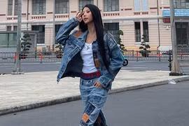 Xu hướng denim on denim khuấy đảo những ngày đầu thu năm nay
