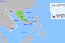 Áp thấp nhiệt đới trên Biển Đông sắp mạnh lên thành bão số 2