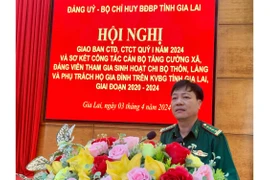 Bộ Chỉ huy Bộ đội Biên phòng giao ban công tác Đảng, công tác chính trị