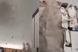 Lốc xoáy khổng lồ ở Trung Quốc