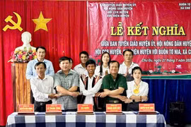 Krông Pa: Kết nghĩa để hỗ trợ buôn làng phát triển