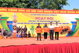 Ngày hội Văn hóa, Thể thao các dân tộc thiểu số huyện Krông Pa: Xã Ia Rmok đạt giải nhất toàn đoàn 