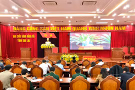 Các đại biểu tại điểm cầu Gia Lai dự Hội nghị tổng kết công tác kiểm tra, giám sát của Đảng năm 2023, triển khai nhiệm vụ 2024