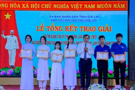 Trao giải thưởng Hội thi Sáng tạo kỹ thuật và Cuộc thi Sáng tạo thanh thiếu niên, nhi đồng tỉnh năm 2023