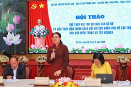 Hội thảo phát huy vai trò cán bộ nữ và việc thực hiện chính sách đối với các nhóm phụ nữ đặc thù