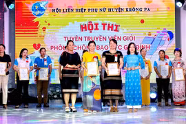Krông Pa trao giải 2 hội thi về thúc đẩy bình đẳng giới