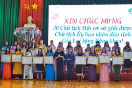 Hội Liên hiệp phụ nữ tỉnh Gia Lai biểu dương 75 chủ tịch hội cơ sở giỏi