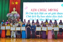 Hội Liên hiệp phụ nữ tỉnh Gia Lai biểu dương 75 chủ tịch hội cơ sở giỏi