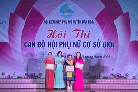 Chủ tịch Hội LHPN xã Ia Pết giành giải nhất hội thi cán bộ hội phụ nữ cơ sở giỏi