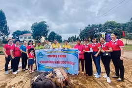 Trao hơn 100 phần quà cho phụ nữ và trẻ em có hoàn cảnh khó khăn xã Ia Chía