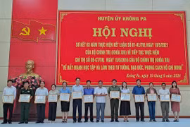 Krông Pa khen thưởng 43 tập thể, cá nhân học tập và làm theo lời Bác