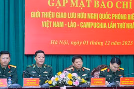 Lần đầu tiên diễn ra giao lưu quốc phòng biên giới Việt Nam - Lào - Campuchia