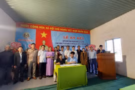 Công ty Cp Cà phê Gia Lai ký hợp đồng giao khoán 