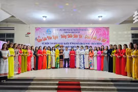 Cụm thi đua số 1 Hội LHPN TP. Pleiku giao lưu văn nghệ, đồng diễn dân vũ, trình diễn áo dài