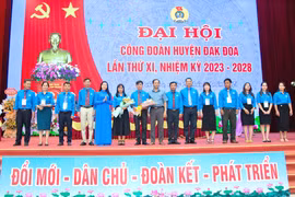 Công đoàn các huyện Đak Đoa, Đak Pơ, Đức Cơ đại hội nhiệm kỳ 2023-2028