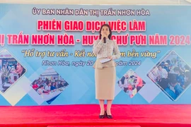 Tư vấn, giới thiệu việc làm cho hơn 100 lao động thị trấn Nhơn Hòa