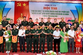 Công ty 715: Hội thi “Dân vận khéo” và tuyên truyền về phát huy phẩm chất “Bộ đội Cụ Hồ” 