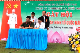 Công ty Cà phê 705 tổ chức Ngày hội toàn dân bảo vệ an ninh Tổ quốc 