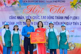Pleiku: Hội thi làm bánh mứt truyền thống Tết Nguyên đán Giáp Thìn 2024
