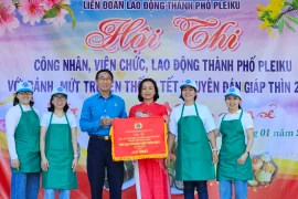 Pleiku: Hội thi làm bánh mứt truyền thống Tết Nguyên đán Giáp Thìn 2024