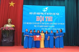 Thị trấn Phú Hòa đạt giải nhất hội thi cán bộ phụ nữ cơ sở giỏi 