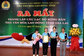 Ra mắt Câu lạc bộ Bóng bàn Nhà Văn hóa Lao động tỉnh Gia Lai