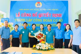 Thành lập Công đoàn cơ sở Công ty TNHH Gia Tường