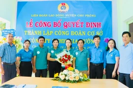 Thành lập Công đoàn cơ sở Công ty TNHH Gia Tường