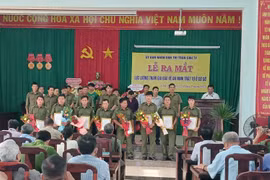 Thị trấn Chư Ty ra mắt 8 tổ bảo vệ an ninh trật tự ở cơ sở