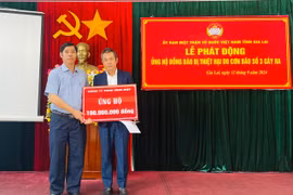 Hơn 20,3 tỷ đồng ủng hộ đồng bào bị thiệt hại do bão số 3 gây ra