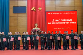 Bộ đội Biên phòng Gia Lai: 7 Quân nhân được nâng lương, thăng quân hàm trước niên hạn