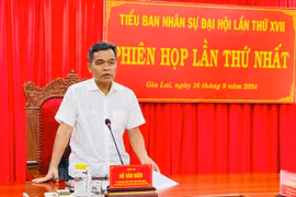 Tiểu ban Nhân sự Đại hội đại biểu Đảng bộ tỉnh Gia Lai lần thứ XVII họp phiên thứ nhất