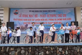 Pleiku khai mạc hè-ngày Olympic trẻ em