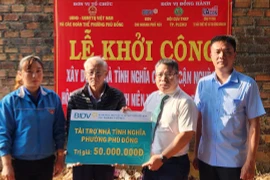 Pleiku: Khởi công xây dựng nhà tình nghĩa cho cựu TNXP thuộc diện cận nghèo