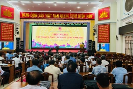 132 đại biểu tham gia hội nghị tập huấn công tác pháp luật năm 2023