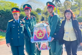 Truy điệu, an táng 5 hài cốt liệt sĩ tại Nghĩa trang Liệt sĩ tỉnh Gia Lai