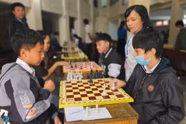 Pleiku: Phường Hoa Lư đạt giải nhất toàn đoàn giải thi đấu cờ vua 