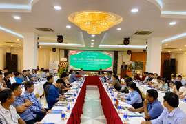 Quang cảnh buổi hội thảo tìm giải pháp phát triển nông nghiệp hiệu quả, bền vững. Ảnh: Hà Duy