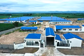 Trang trại chăn nuôi heo của Công ty cổ phần nông nghiệp công nghệ cao Ricky Farm 79 (xã Ia Sol, huyện Phú Thiện). Ảnh H.D