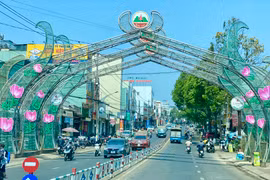 Diện tích đất phi nông nghiệp trên địa bàn TP. Pleiku năm 2023 tăng hơn 280 ha, chủ yếu dành cho lĩnh vực thương mại-dịch vụ. Ảnh Hà Duy