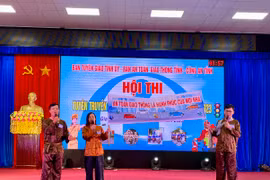 Tiết mục tham gia Hội thi của huyện Đak Pơ. Ảnh: Hà Duy 