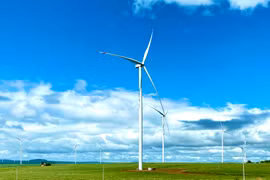 Cánh đồng điện gió Ia Pết (huyện Đak Đoa). Ảnh: Hà Duy