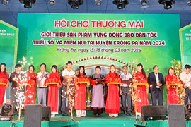  Krông Pa: Khai mạc Hội chợ giới thiệu sản phẩm vùng đồng bào dân tộc thiểu số và miền núi
