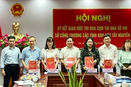 Cụm thi đua Sở Công thương các tỉnh khu vực Tây Nguyên ký kết giao ước thi đua 