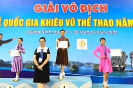 Gia Lai giành 2 huy chương đồng ở Giải Vô địch Khiêu vũ thể thao quốc gia